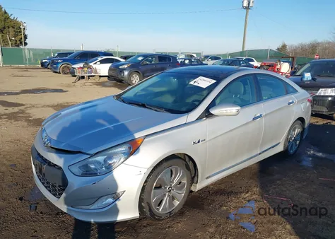 2015 Hyundai Sonata Hybrid Limited из США, поврежденный, VIN KMHEC4A4XFA136964